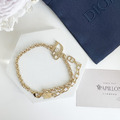 DIOR 小花手鍊 金_6