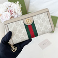 GUCCI Ophidia 經典老花拉鍊長夾_1