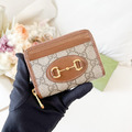 GUCCI 1955 馬銜釦經典拉鍊零錢包 咖_1