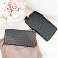 BOTTEGA VENETA BV 小編織拉鍊長夾 深咖_4