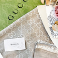 GUCCI 羊毛蠶絲圍巾_7