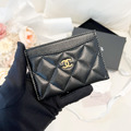 CHANEL CF卡夾 黑金羊
