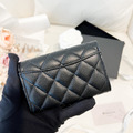 CHANEL CF 單層卡包 黑金牛_2