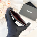 CHANEL CF卡夾 黑金 荔枝牛皮_3