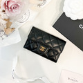CHANEL CF 單層卡包 黑金牛_1