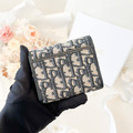DIOR 30蒙田 老花三折短夾_7