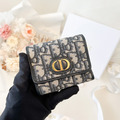 DIOR 30蒙田 老花三折短夾_1