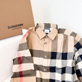 BURBERRY 格紋長袖襯衫_1