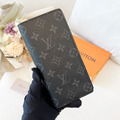 LOUIS VUITTON LV BRAZZA 老花對開長夾 黑