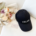 CELINE 斜紋棉棒球帽 黑_3