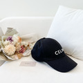 CELINE 斜紋棉棒球帽 黑_1