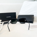CHANEL 白鑽字 太陽眼鏡 墨鏡_2