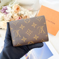 LOUIS VUITTON LV Victorine 桃豆 三折短夾_1