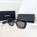 CHANEL 白鑽字 太陽眼鏡 墨鏡
