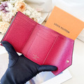 LOUIS VUITTON LV Victorine 桃豆 三折短夾_4