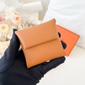 HERMES Bastia 豆乾零錢包 金棕