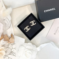 CHANEL 經典雙C耳環 金