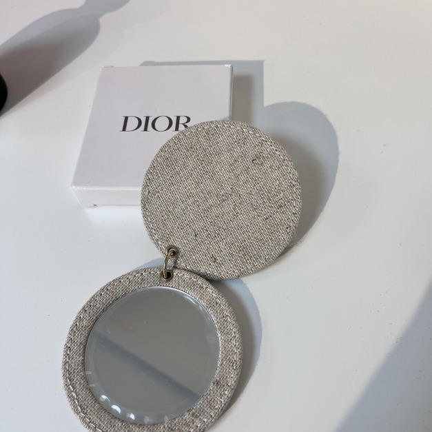 DIOR 棉麻小圓鏡
