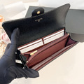 CHANEL CF信封長夾 黑金牛_3