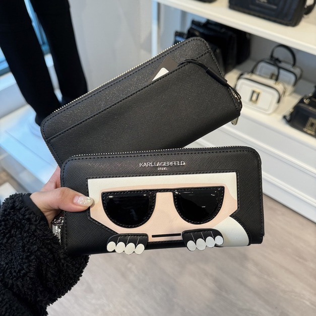 Karl 卡爾 經典款拉鍊長夾