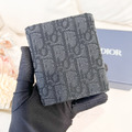DIOR 三折短夾 黑老花_5