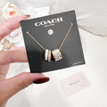 COACH 三環項鍊 白_4