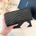 Saint Laurent Paris YSL 拉鍊長夾 黑金_2