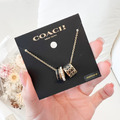 COACH 三環項鍊 黑_2