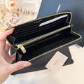 Saint Laurent Paris YSL 拉鍊長夾 黑金_4