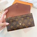 LOUIS VUITTON LV SARAH 棕色 長夾_3