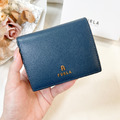 FURLA 對開短夾 藍