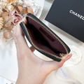 CHANEL 豆腐拉鏈零錢包 黑金_2