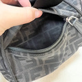 FENDI 灰老花扣式小型單肩包_6