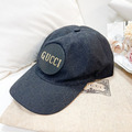 GUCCI 灰黑老花圓標老帽