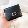 COACH 正櫃款C字三折短夾 黑_1