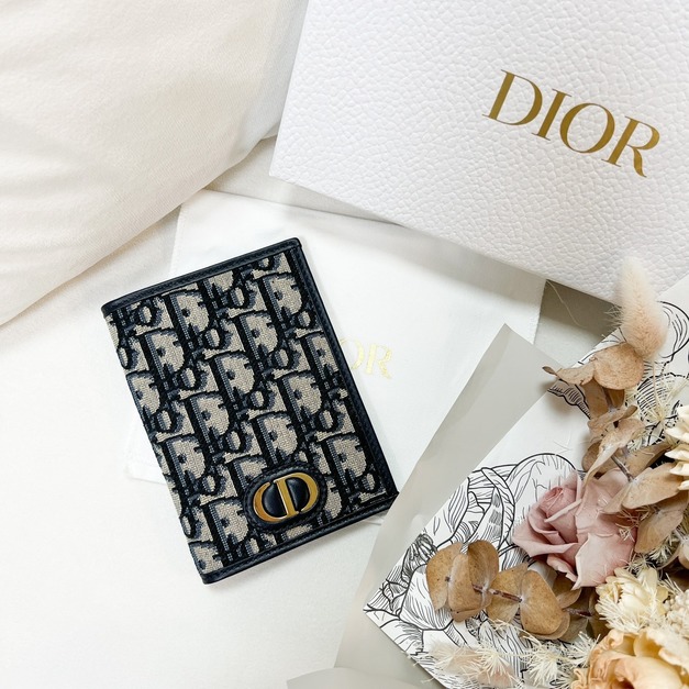 DIOR 蒙田老花 護照夾