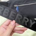 BURBERRY 尼龍腰包 黑_4