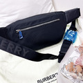 BURBERRY 尼龍腰包 黑_5
