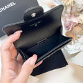 CHANEL CF單層卡包 全黑羊_4