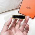 HERMES Clic H 黑金手環 手鐲_5