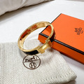 HERMES Clic H 黑金手環 手鐲_6