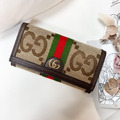 GUCCI jumbo GG 翻蓋長夾