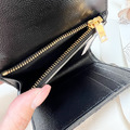 YSL 新款信封三折短夾 黑金_4