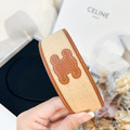 CELINE 拉菲亞與小牛皮髮箍_3