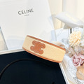CELINE 拉菲亞與小牛皮髮箍_4