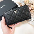 CHANEL CF拉鍊中夾 黑金牛_1