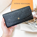 LOUIS VUITTON LV EMILIE 黑壓印長夾_1