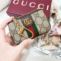 GUCCI Ophidia 經典老花拉鍊鑰匙零錢包_1