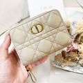 DIOR Caro 對開短夾 奶白_1