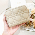 DIOR Caro 對開短夾 奶白_3